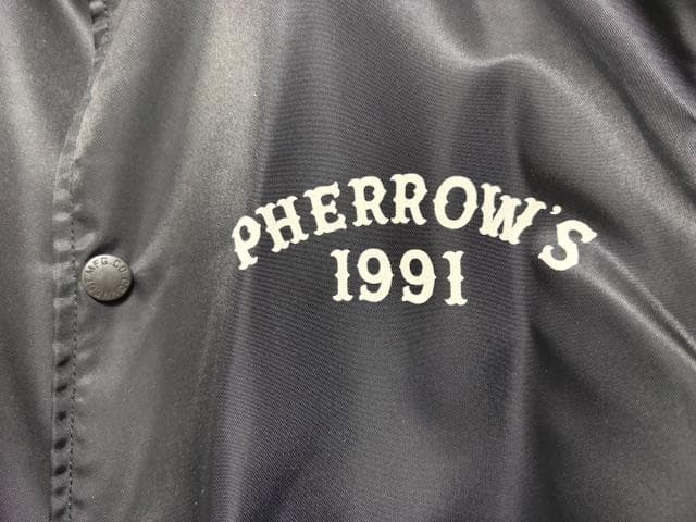 Pherrow's　フェローズ 　コーチジャケット　ブラック　サイズ40