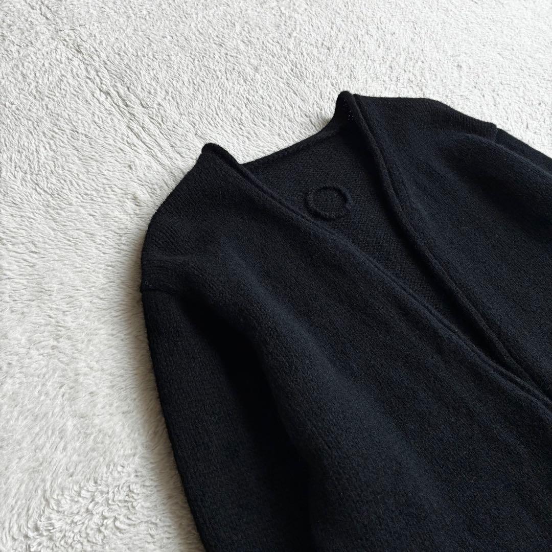 美品 ランフランセダンタン Degas ドガ 黒 ニット カーディガン 日本製