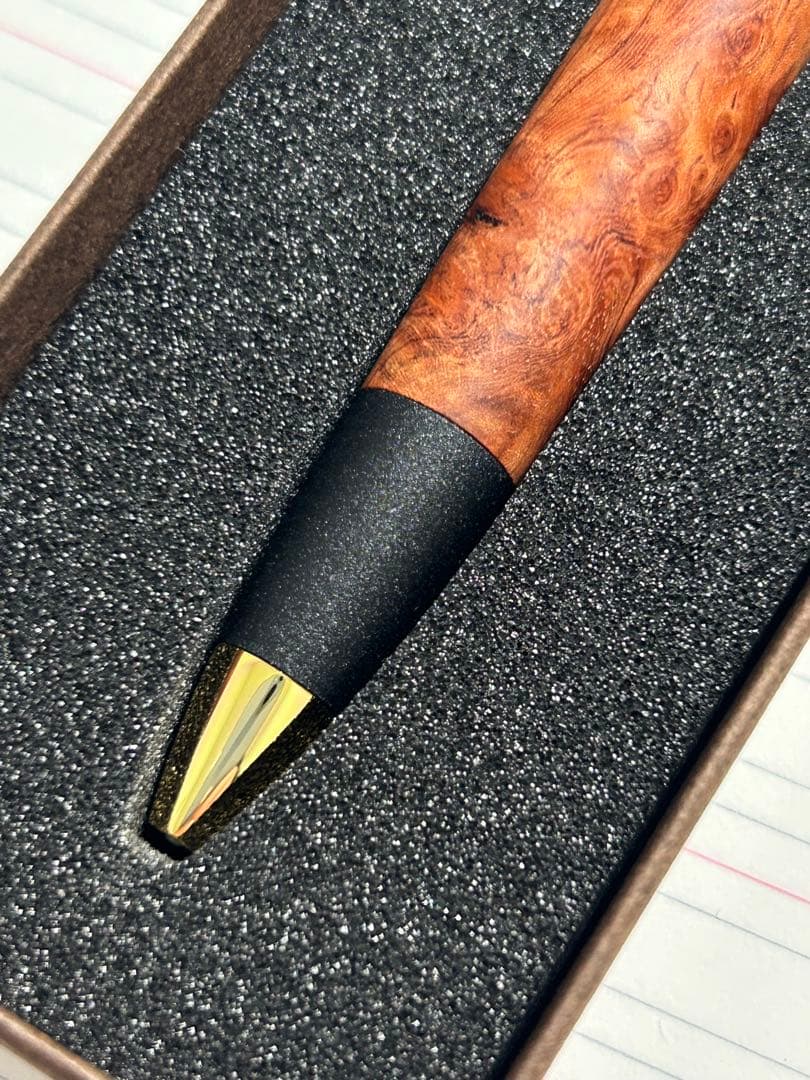 本花梨瘤 シャーペン 0.5 真鍮 木製 ボナンペン