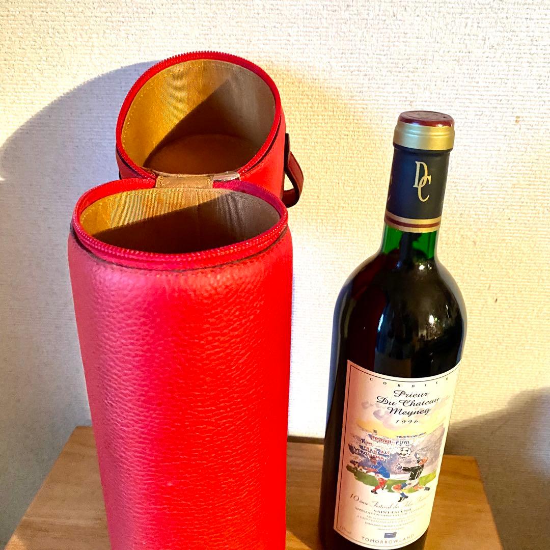 イタリア製トゥモローランドオリジナルワインボトルケース本革製