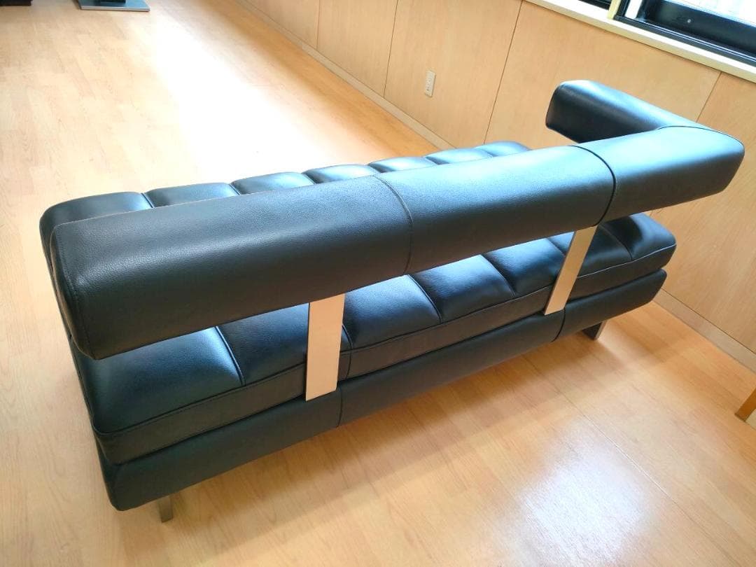 KELVIN GIORMANI コーナーソファ 本革 ブラック