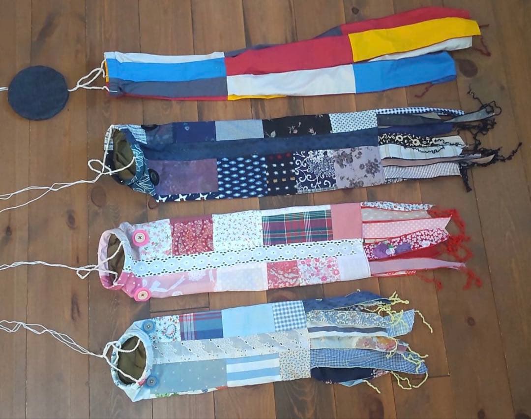 世界にたった一つのパッチワークこいのぼり（５点セット）