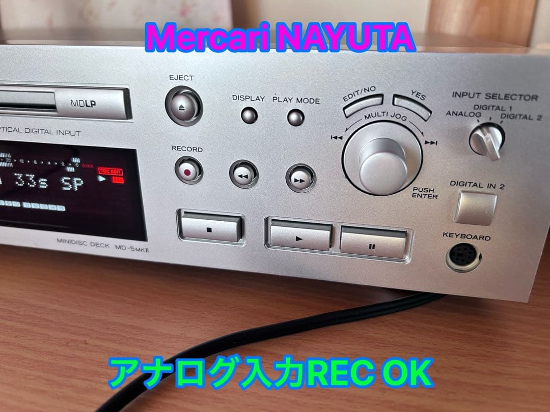 【整備済】TEAC MDデッキ MD-5MKII