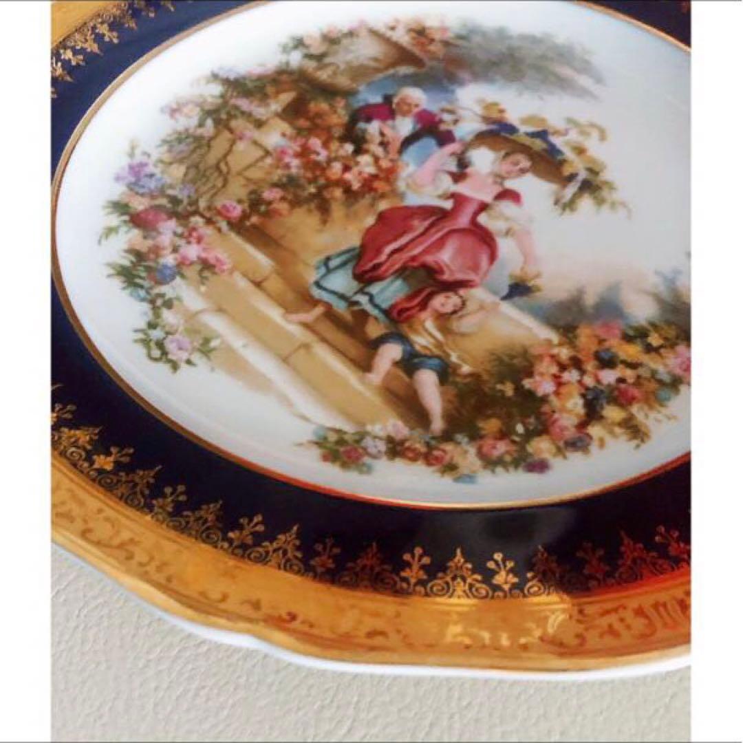 SALE！【レア】ヴィンテージ フランス 製 リモージュ キャッスル 絵皿 高級