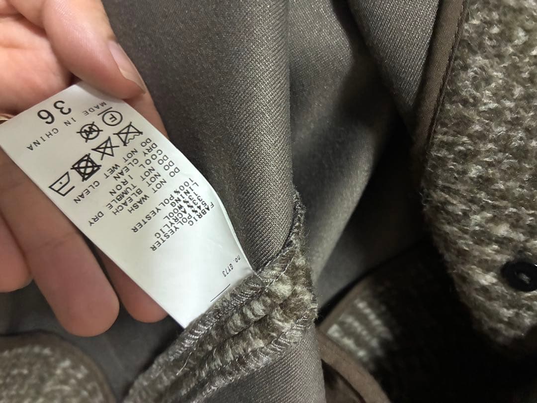 spick&span. Wスライバーチェックハーフコート36