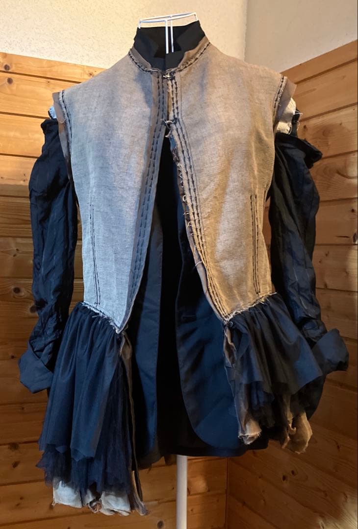 マルクルビアン　ティアードパワーネット　ノースリーブ　ジレ　トップス48