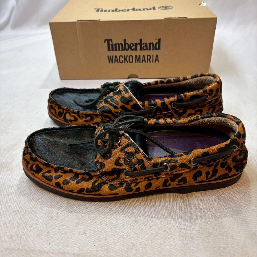 wackomaria timberland コラボ ボートシューズ ハラコ　箱付