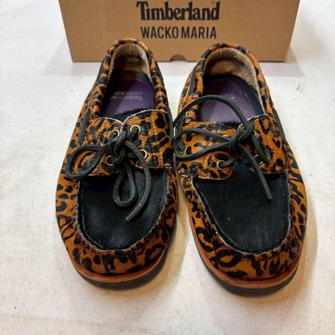 wackomaria timberland コラボ ボートシューズ ハラコ　箱付