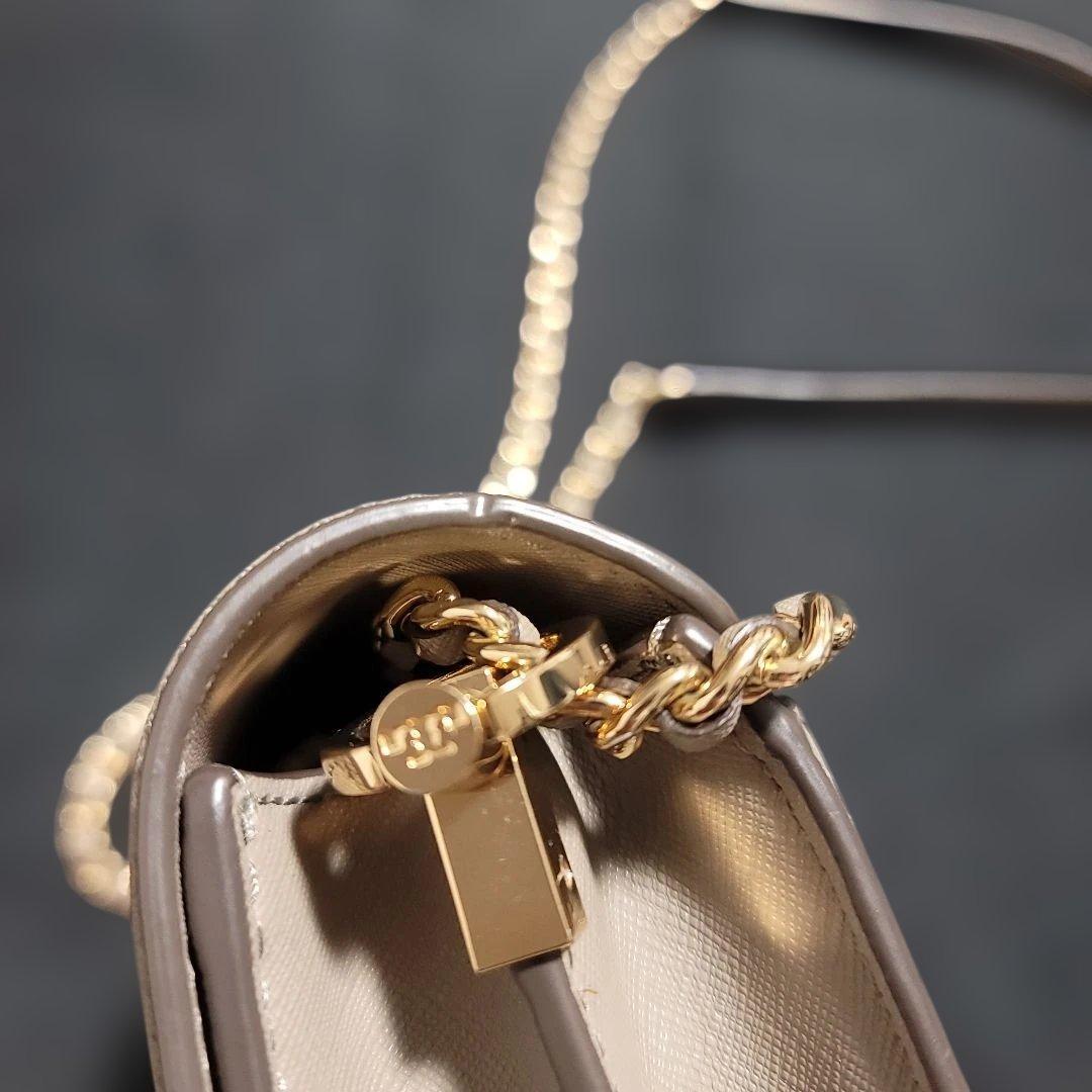 Tory Burch トリーバーチ ロビンソン ショルダーバッグ グレージュ