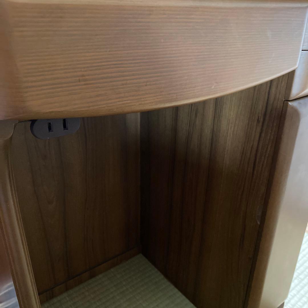 家具(ブラウン)一面鏡ドレッサー