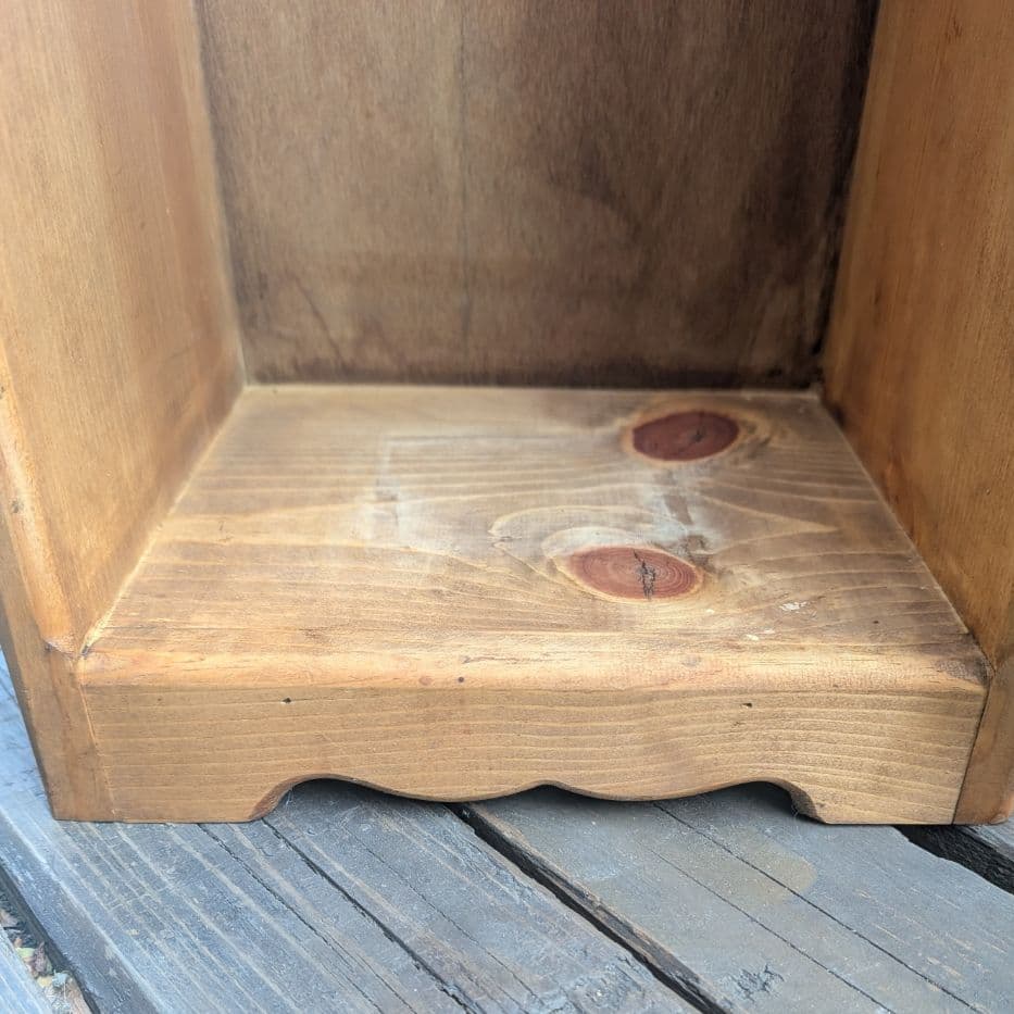 木製　ハート切り抜き　ダストボックス　収納ボックス　ごみ箱　アメリカン雑貨