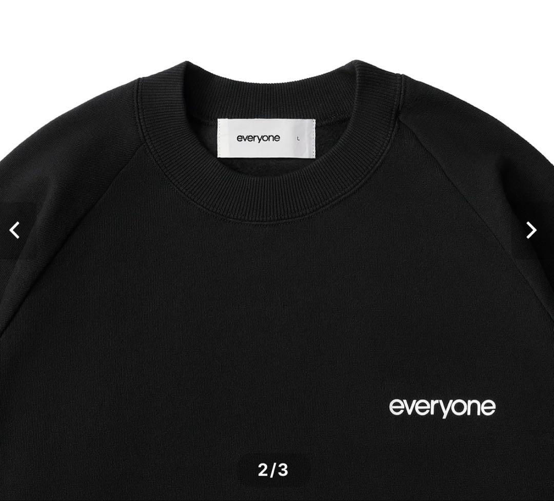 トップス everyone original logo crew sweat