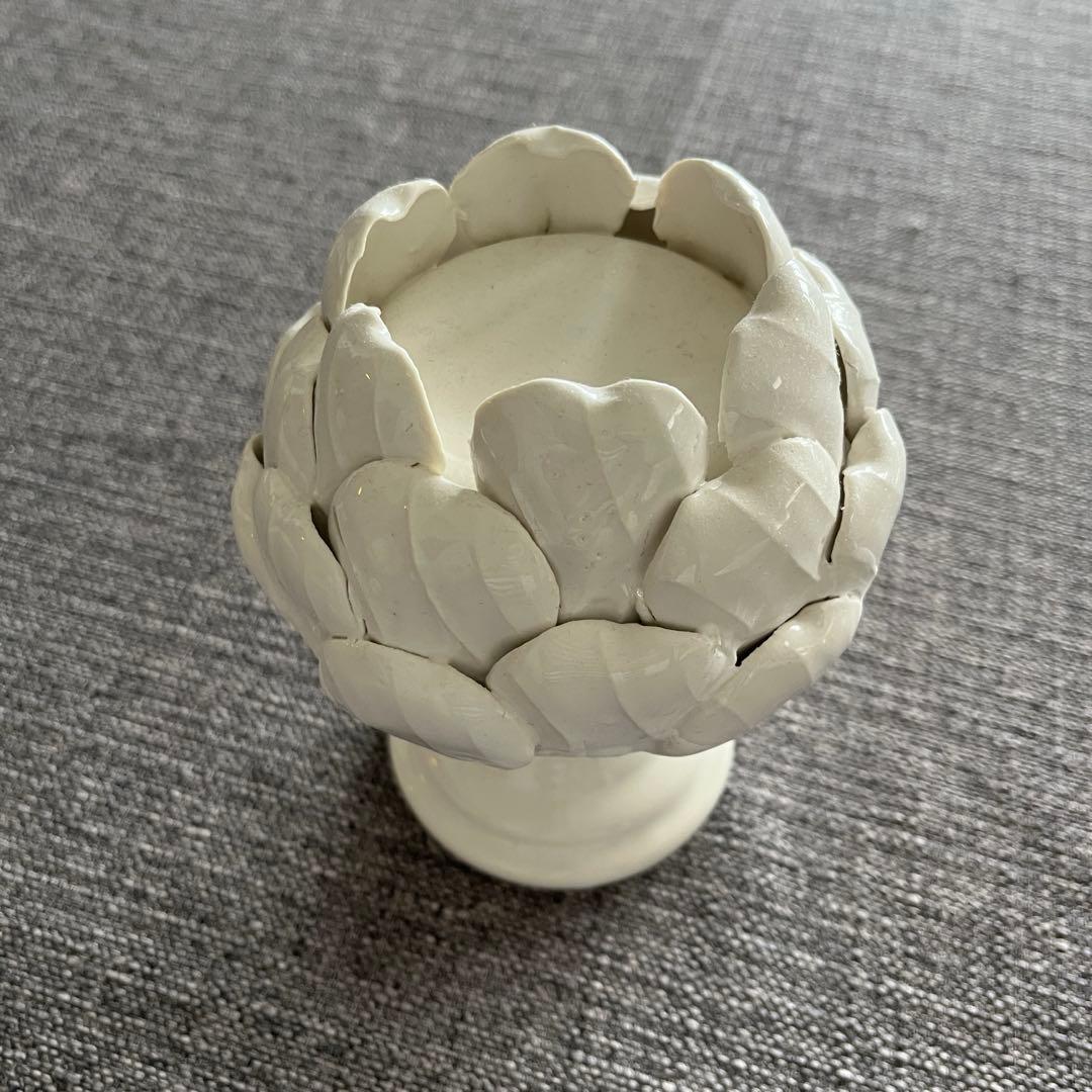 イギリス直輸入 陶器製 アーティチョーク キャンドルホルダー