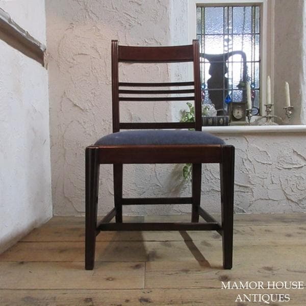 イギリス アンティーク 家具 ダイニングチェア マホガニー 英国 4187e