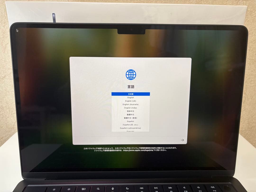 M2 MacBook Air 13インチ ミッドナイト (16GB/USキー)