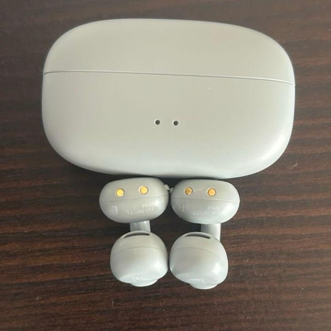 victor ワイヤレスイヤホン ha-np1t アイスグレー イヤーカフ