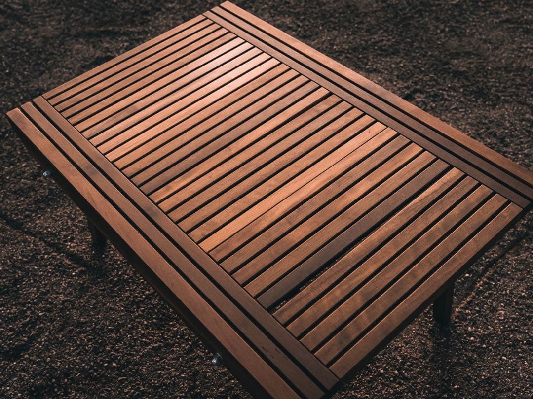 キャンプテーブル　アウトドアテーブル　ウォルナット　日本製