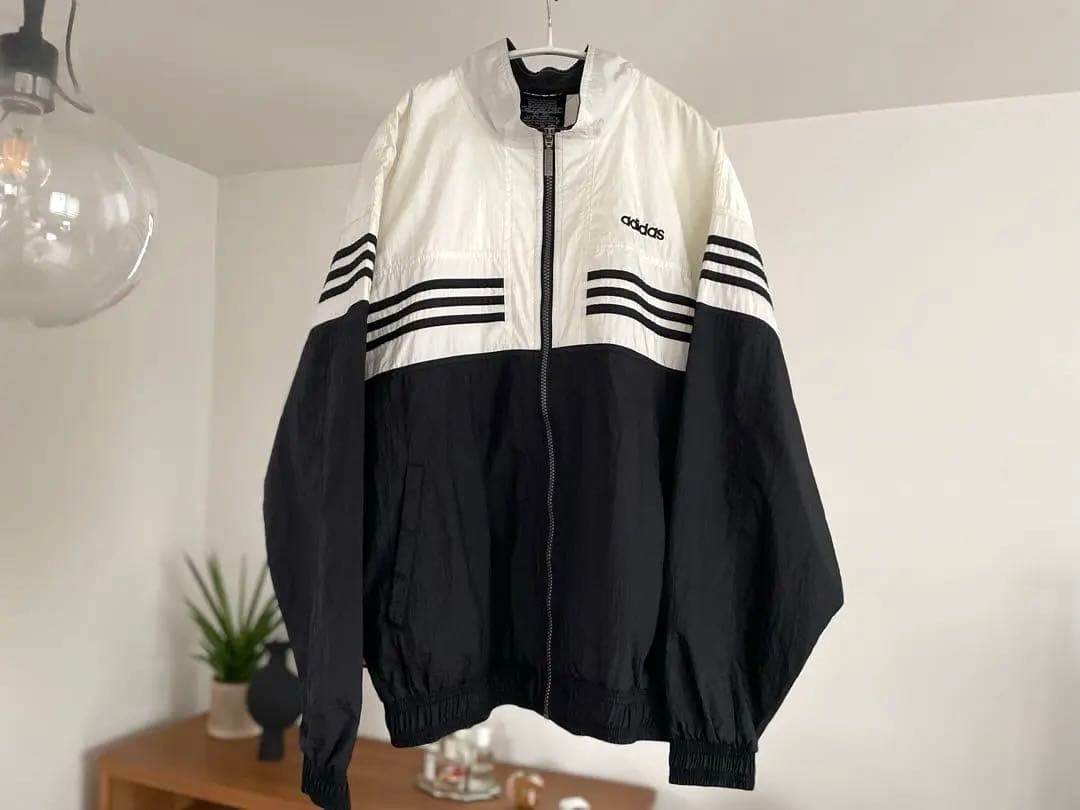 【80's後半〜万国旗タグ】adidas アディダス ナイロンジャケット