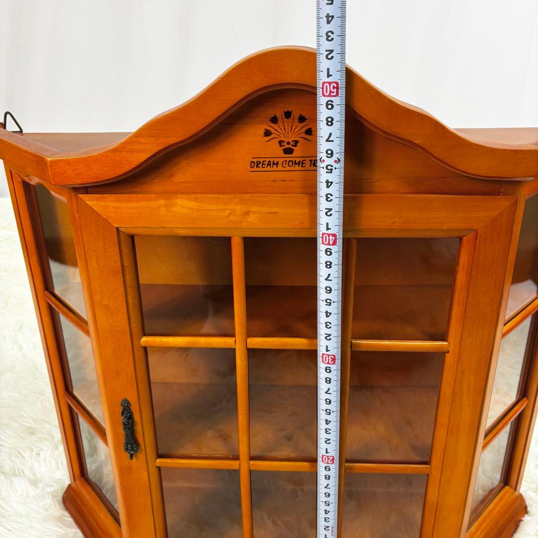 『送料無料』木製キャビネット カントリー調　コレクションケース マルト