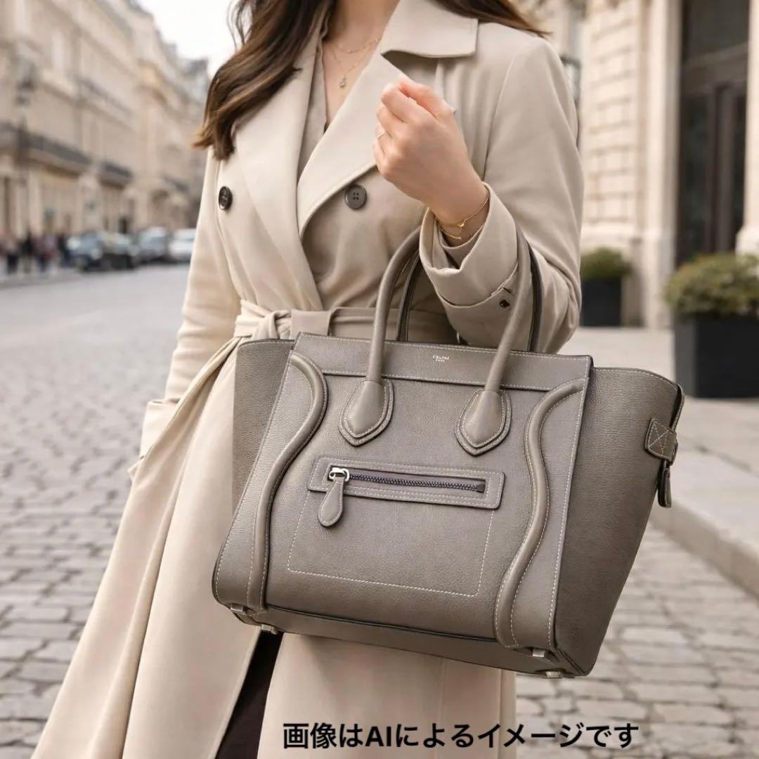 【週末限定】国内百貨店購入◆極美品 セリーヌ ラゲージ マイクロ スリ 保存袋付