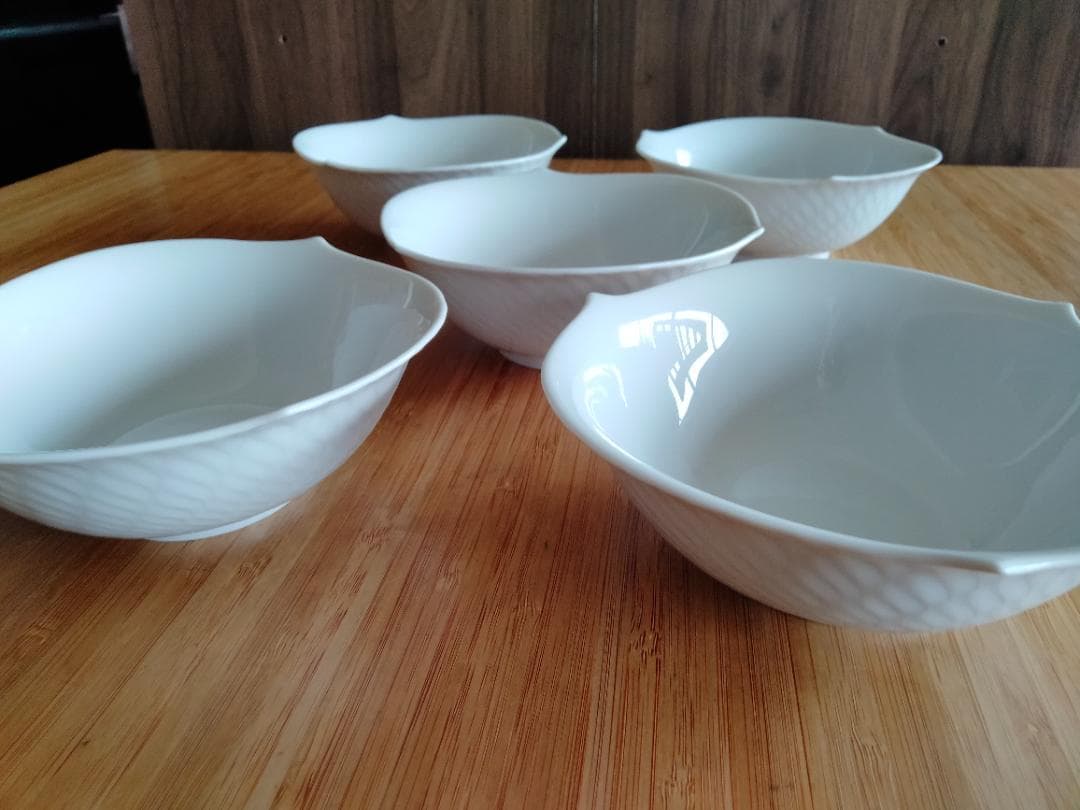 マイセン 波の戯れ ホワイト サラダボウル 5客セット