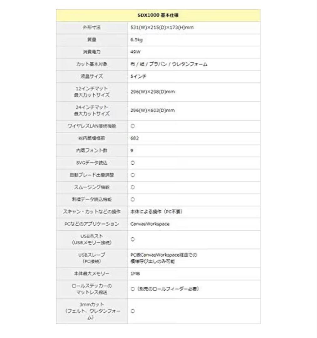 ブラザー小型カッティングマシンスキャンカット ScanNCut SDX1000