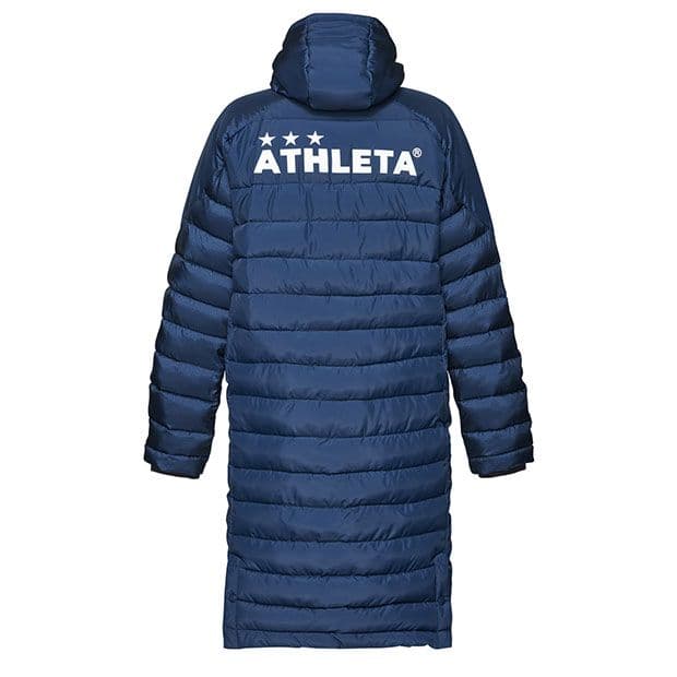 新品ATHLETA中綿ベンチコート紺