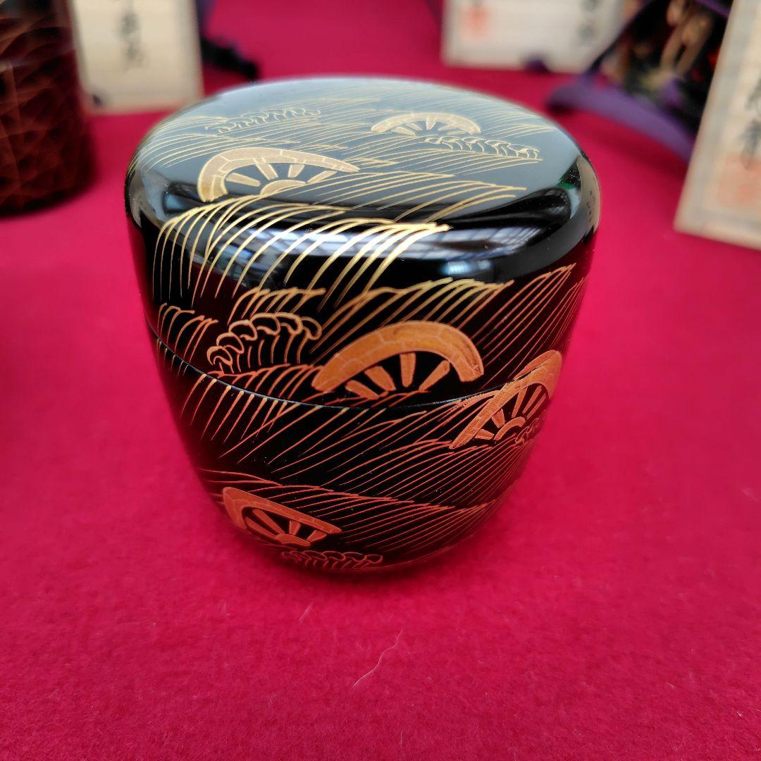 漆製蒔絵四季棗　4個