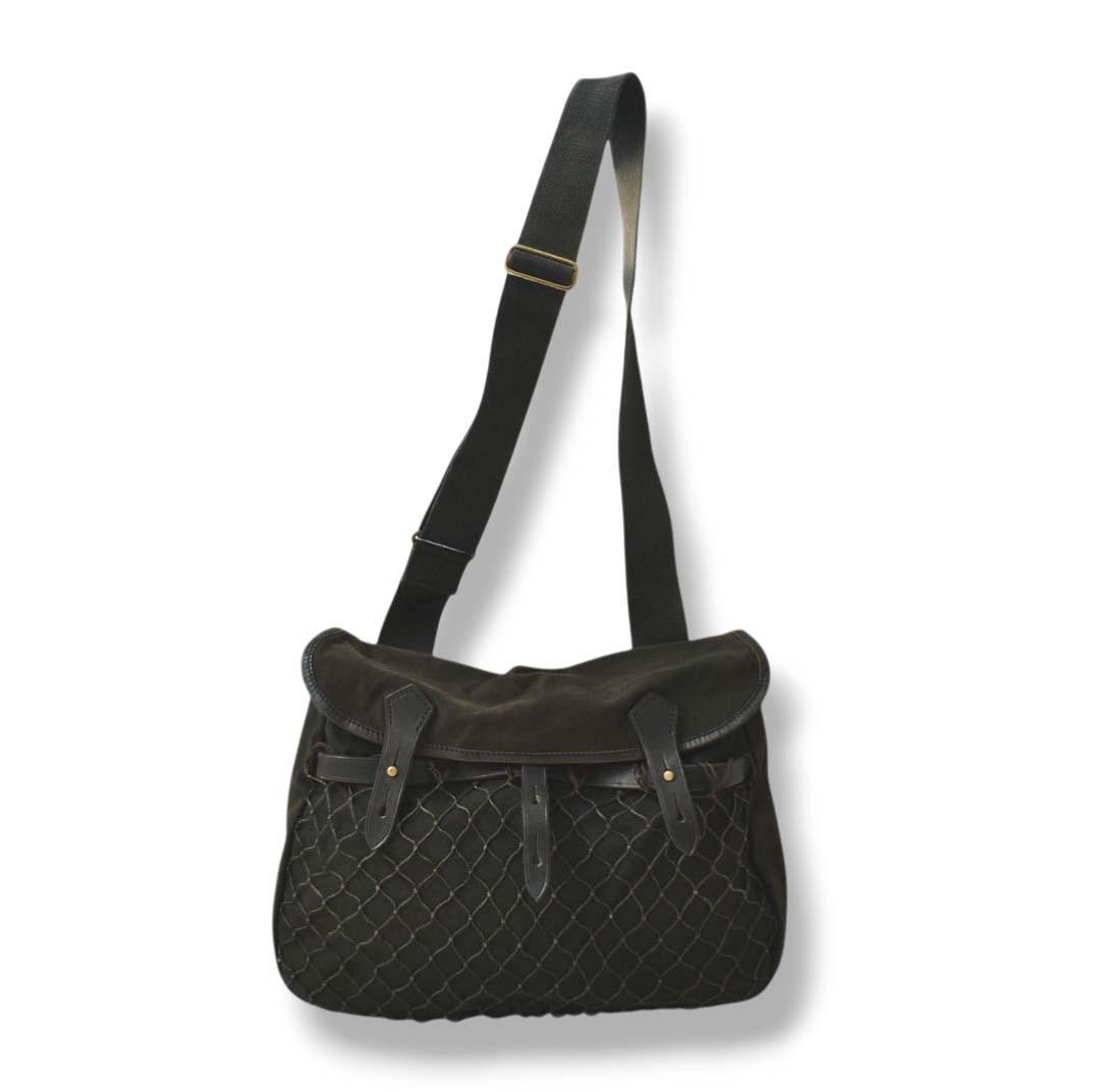 80s 英国製 ブレディ Brady フィッシングバッグ ショルダーバッグ 黒