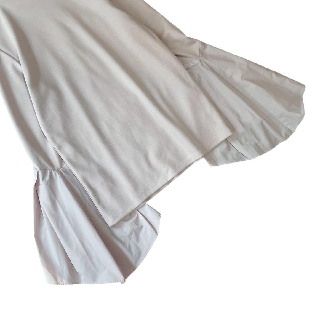 【近藤千尋さん着用】✨未使用級✨LE PHIL タフタコンビカットソー ベージュ