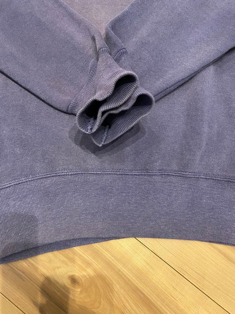60s champion ハーフジップ　ランタグ　ナス紺　グッドフェード　大きめ