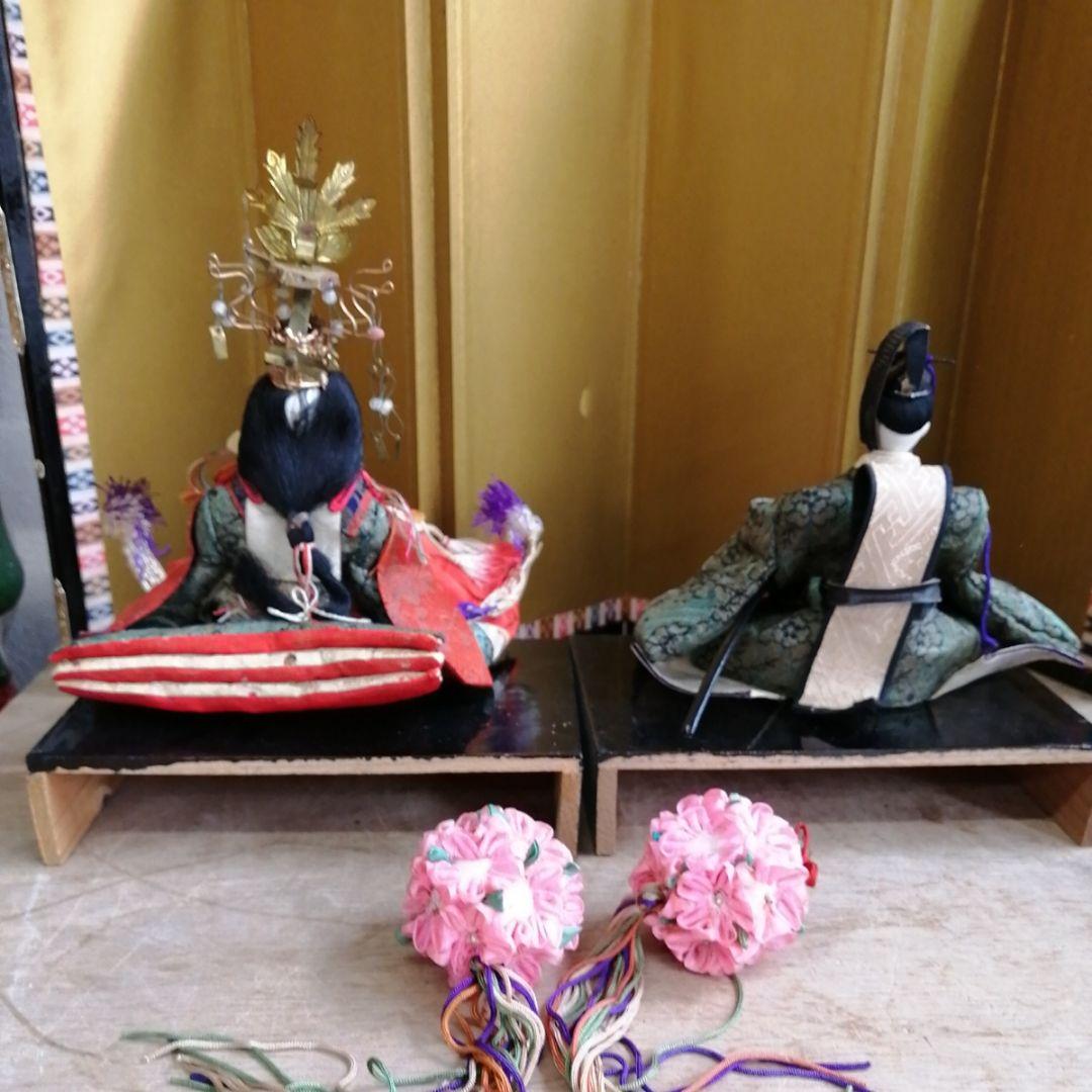 骨董　お雛様　小ぶり　ひな祭り　雛道具　明治時代　いろいろセット