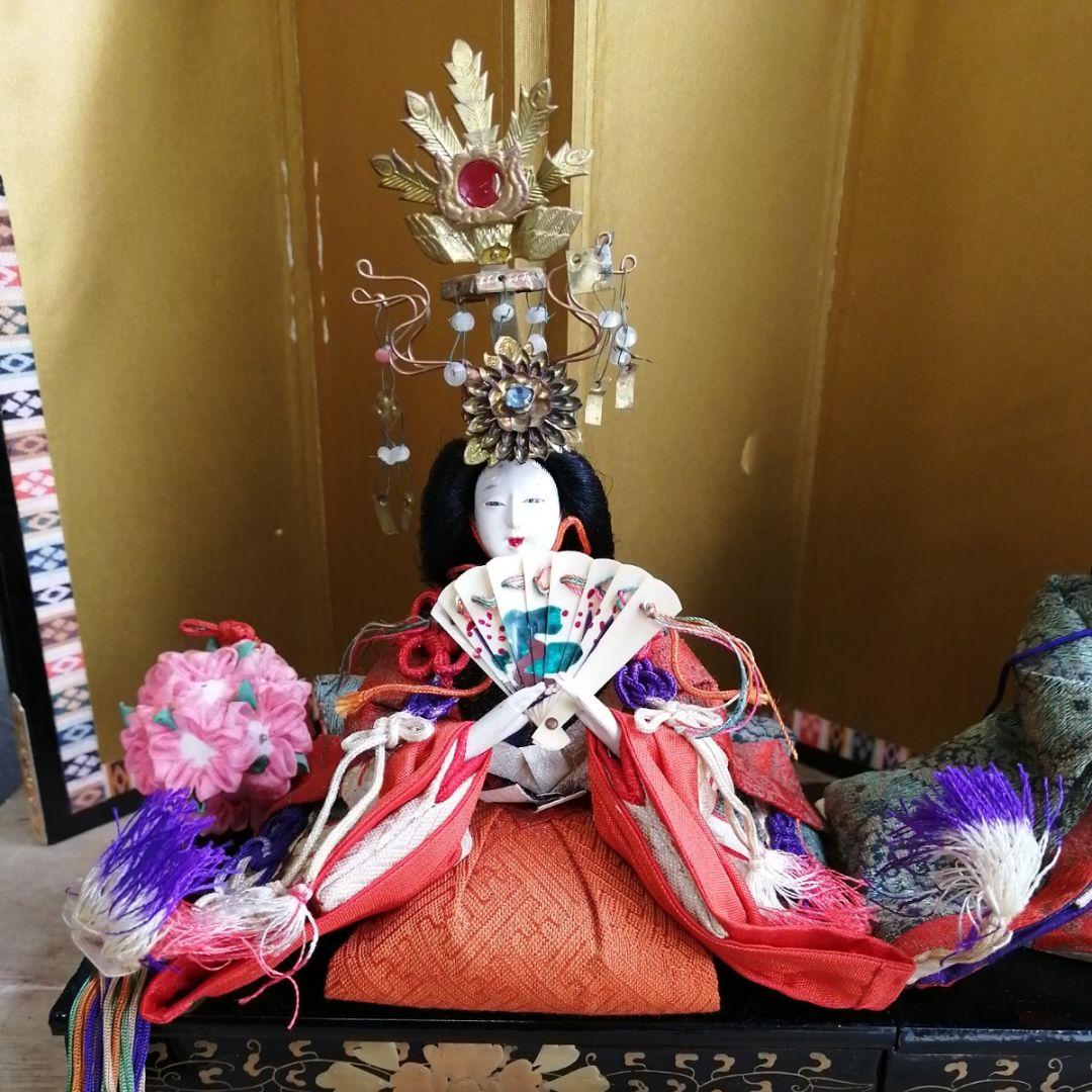 骨董　お雛様　小ぶり　ひな祭り　雛道具　明治時代　いろいろセット