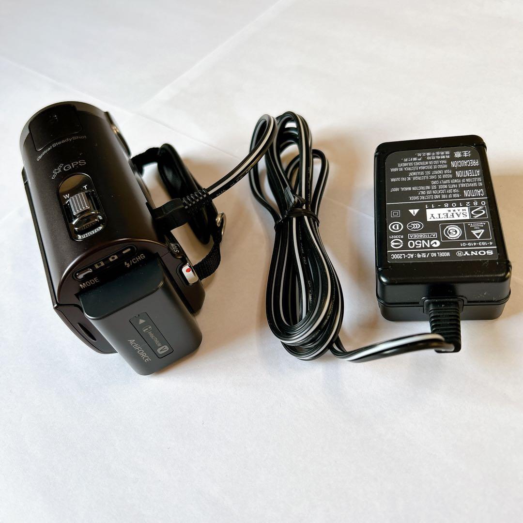 ☆超美品☆SONY HDR-CX370Vビデオカメラ64GB ミニGrip三脚付