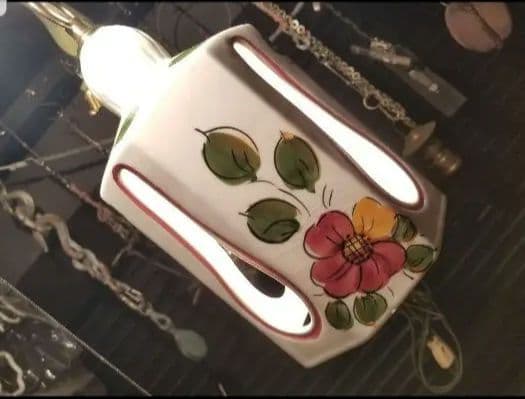 スペイン　バレンシア製　新洋電気　ランパダ　陶器　ペンダント　ライト　３個セット