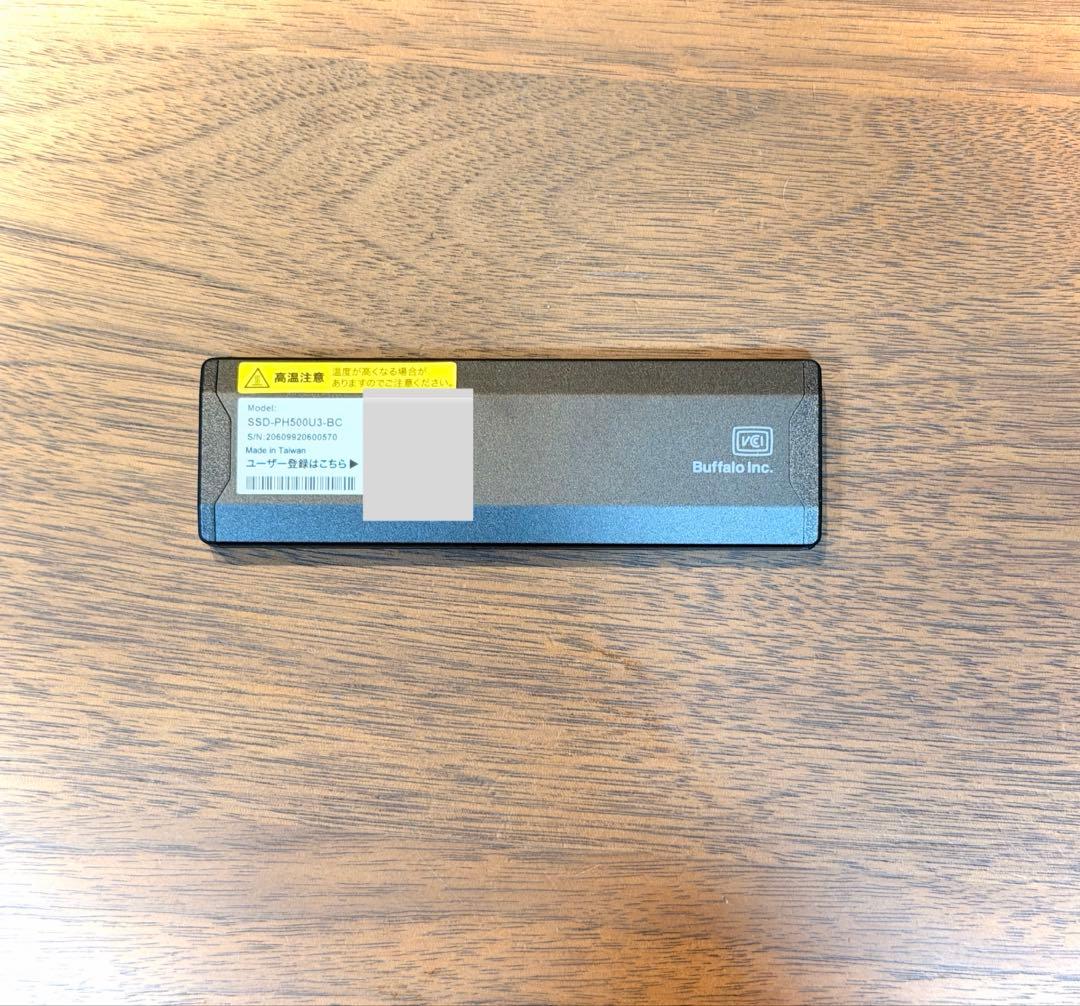 ✨外付けSSD 販売台数No. 1✨美品✨ポータブルSSD 500GB 黒