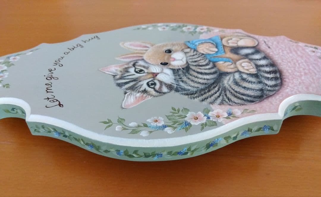 トールペイント作品：「ぎゅっとさせて」