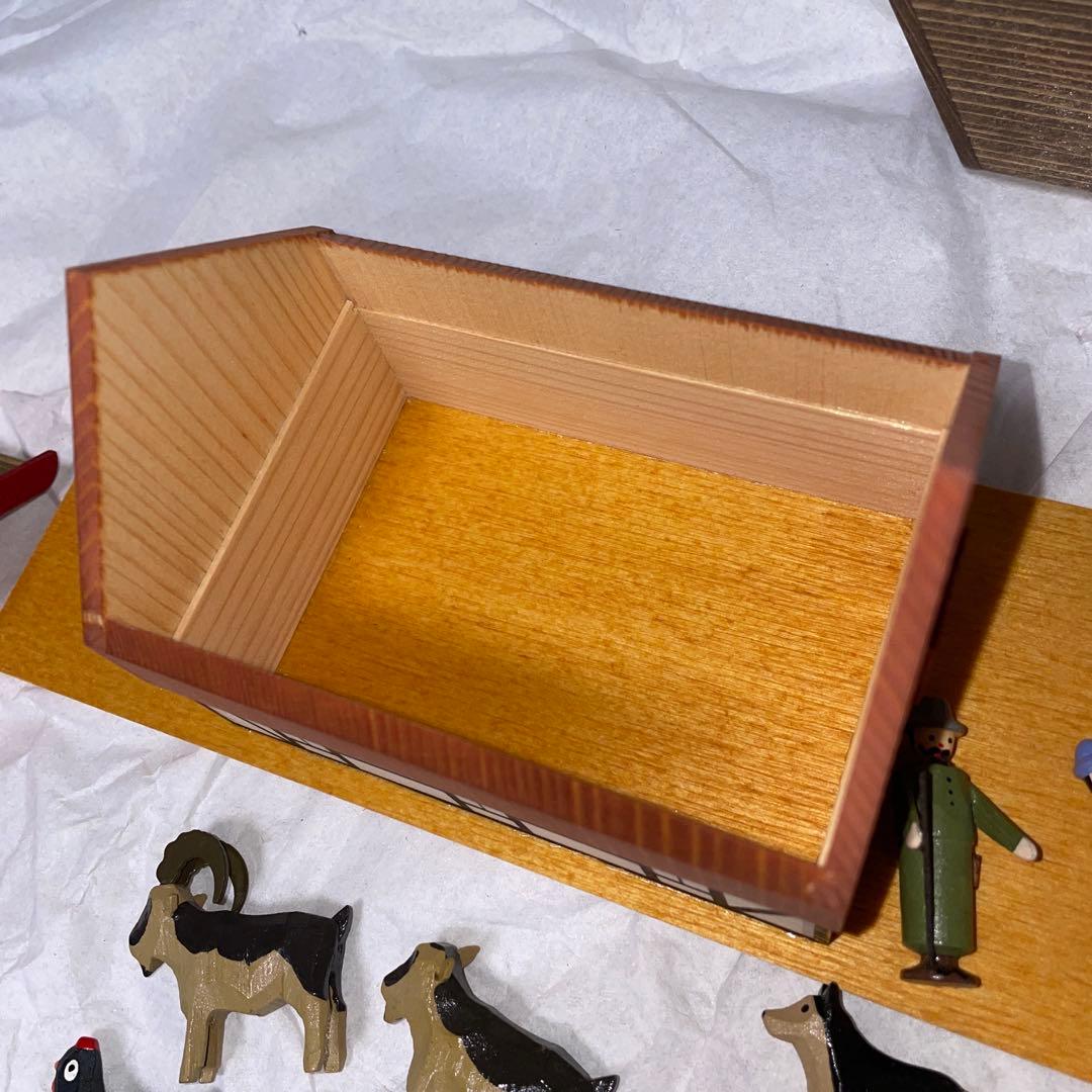 クリスチアン・ヴェルナー　ノアの方舟 木製 置物 ドイツ製