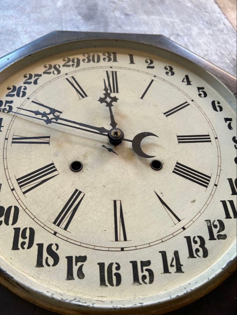 【希少】Wm.L.Gilbert ★八角掛時計 アメリカ製 アンティーク