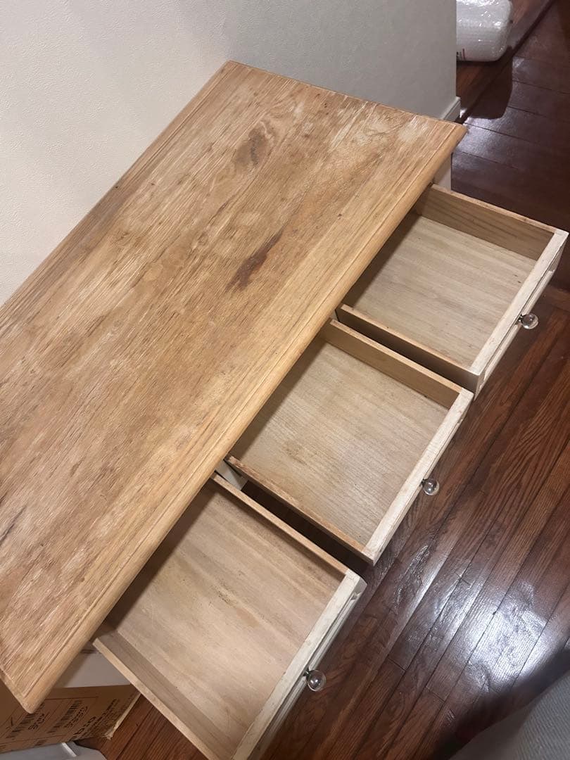 ビーカンパニーデスク　ドレッサーアンティーク木製　ホワイト