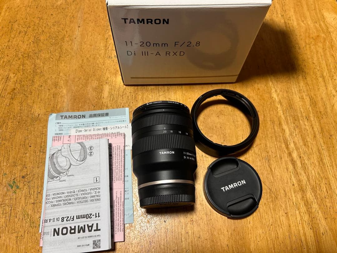【美品】TAMRON 11-20mm F2.8 ソニー Eマウント（B060）