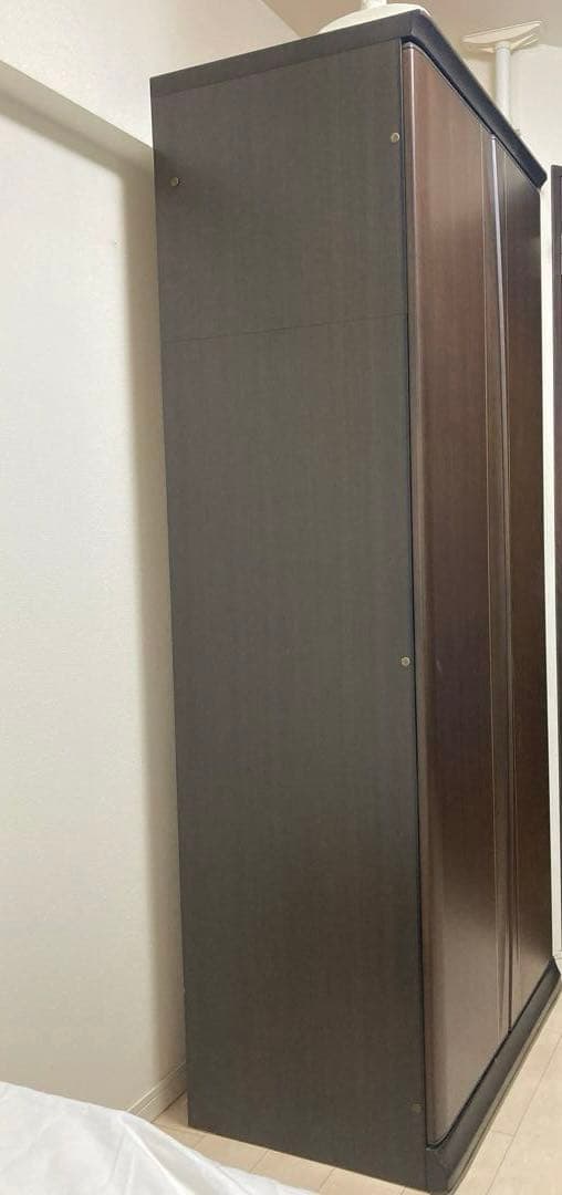 天然木クローゼット　洋ダンス　ミラー付き　収納ダンス　婚礼家具　洋服ダンス