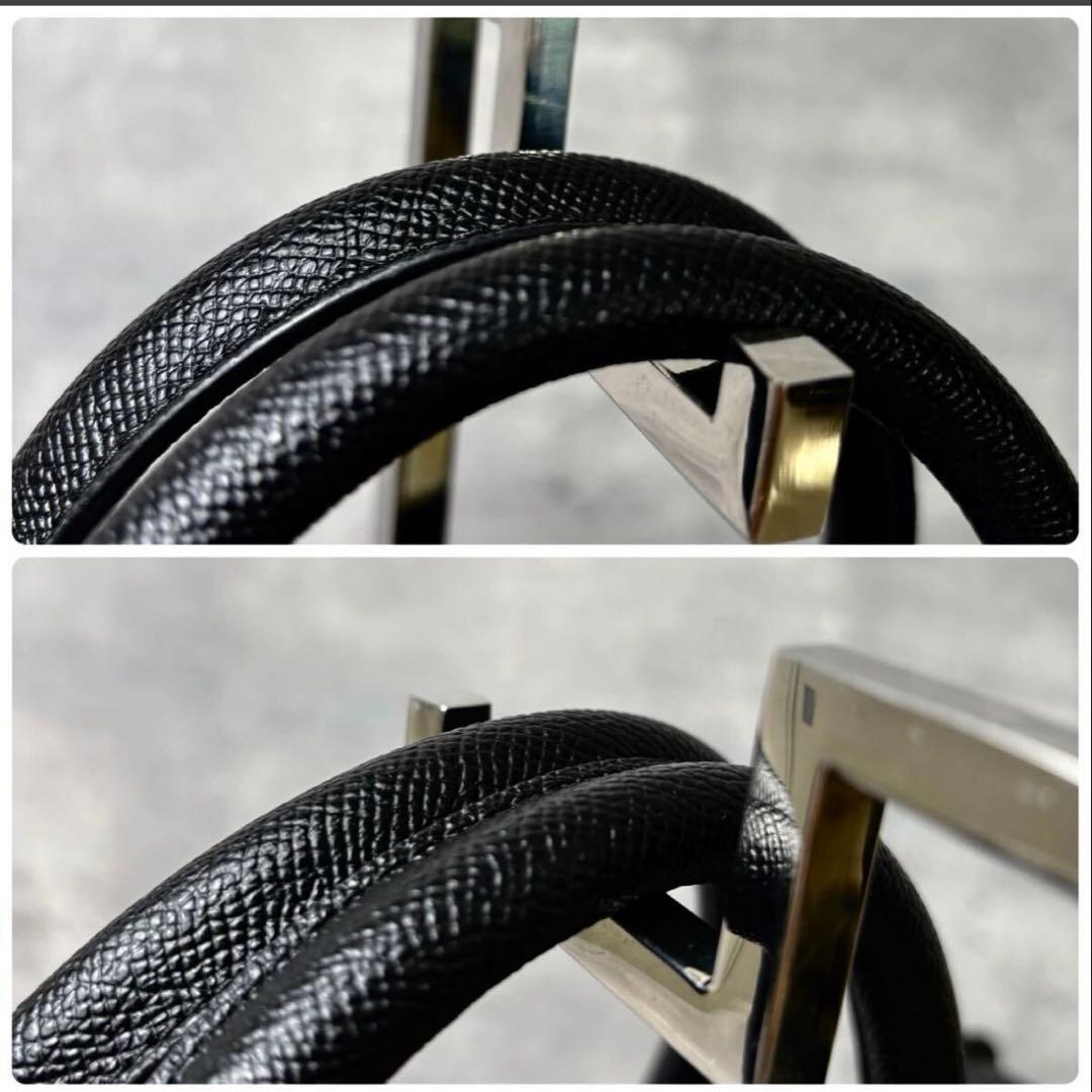 未使用級COACH コーチ メンズ ショルダー ビジネス レザー ブラック