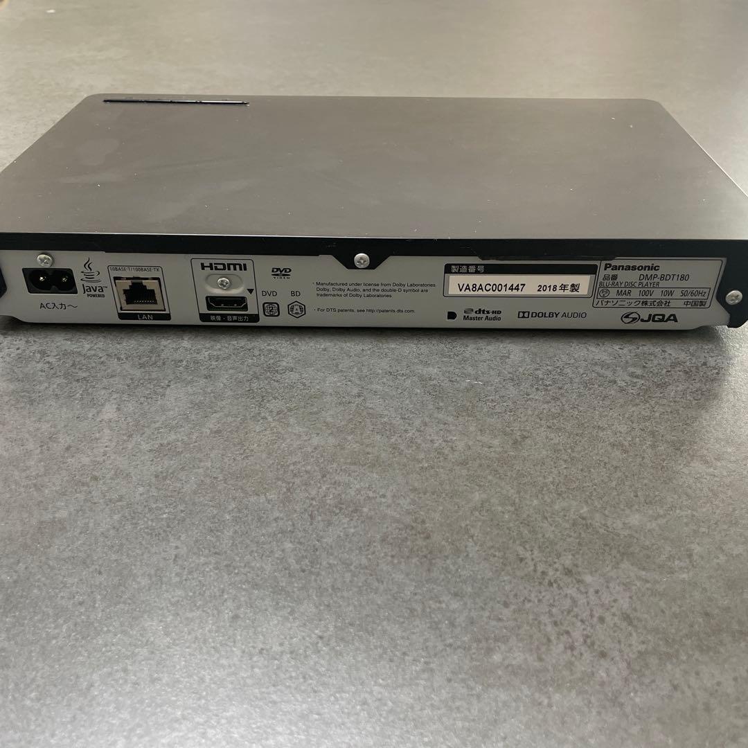 Panasonic DMP-BDT180 4K ブルーレイプレーヤー