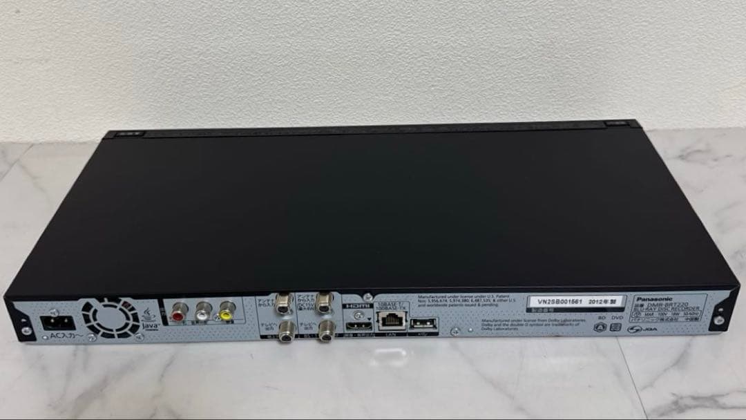 送料込 Panasonic DIGA 500GB ブルーレイレコーダー スリム