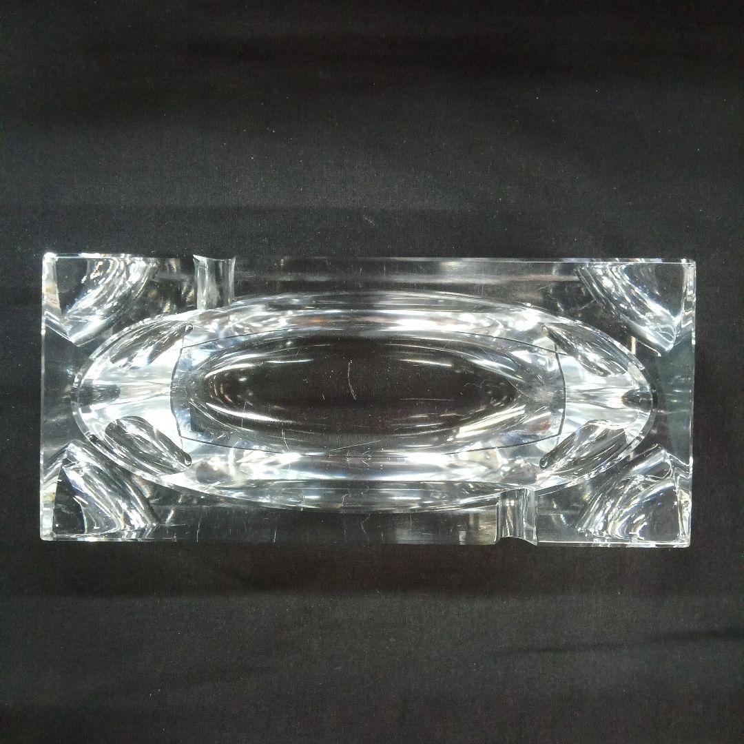 昭和レトロ/高級クリスタルガラス灰皿693