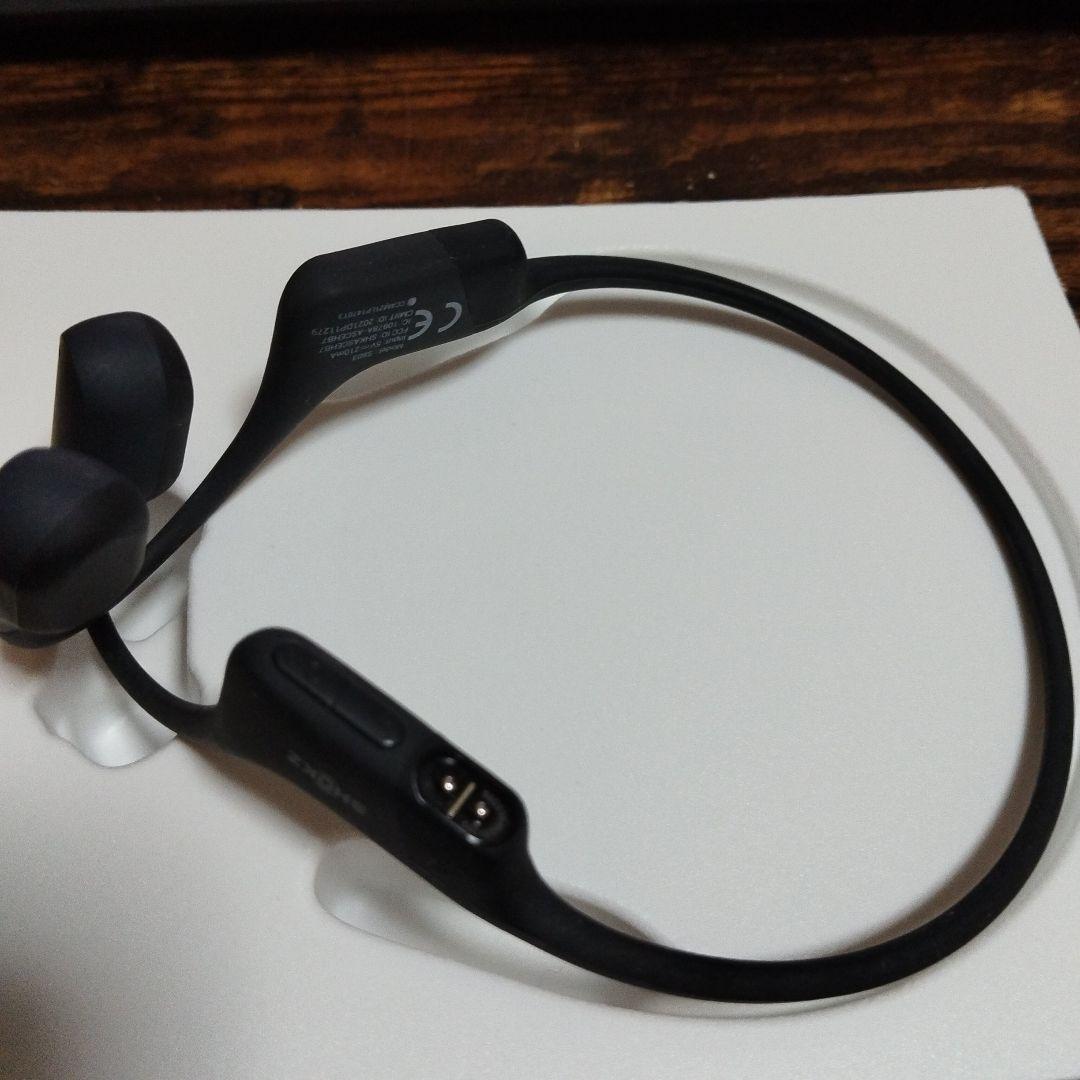 【土日限定値下げ】SHOKZ OPENRUN BLACK 骨伝導ヘッドホン