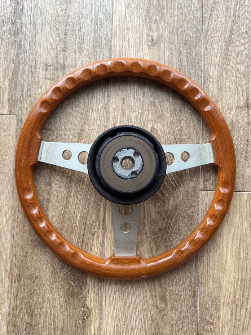 ✨昭和レトロOBA製ウッドハンドル⛽️トヨタ純正付