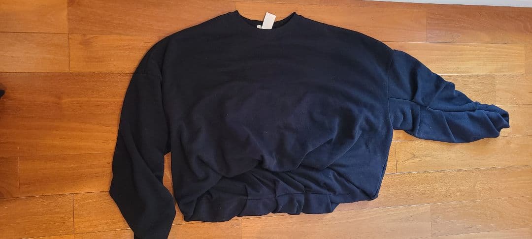 ダブルスタンダードクロージング★変形こなれスウェット★ブラック