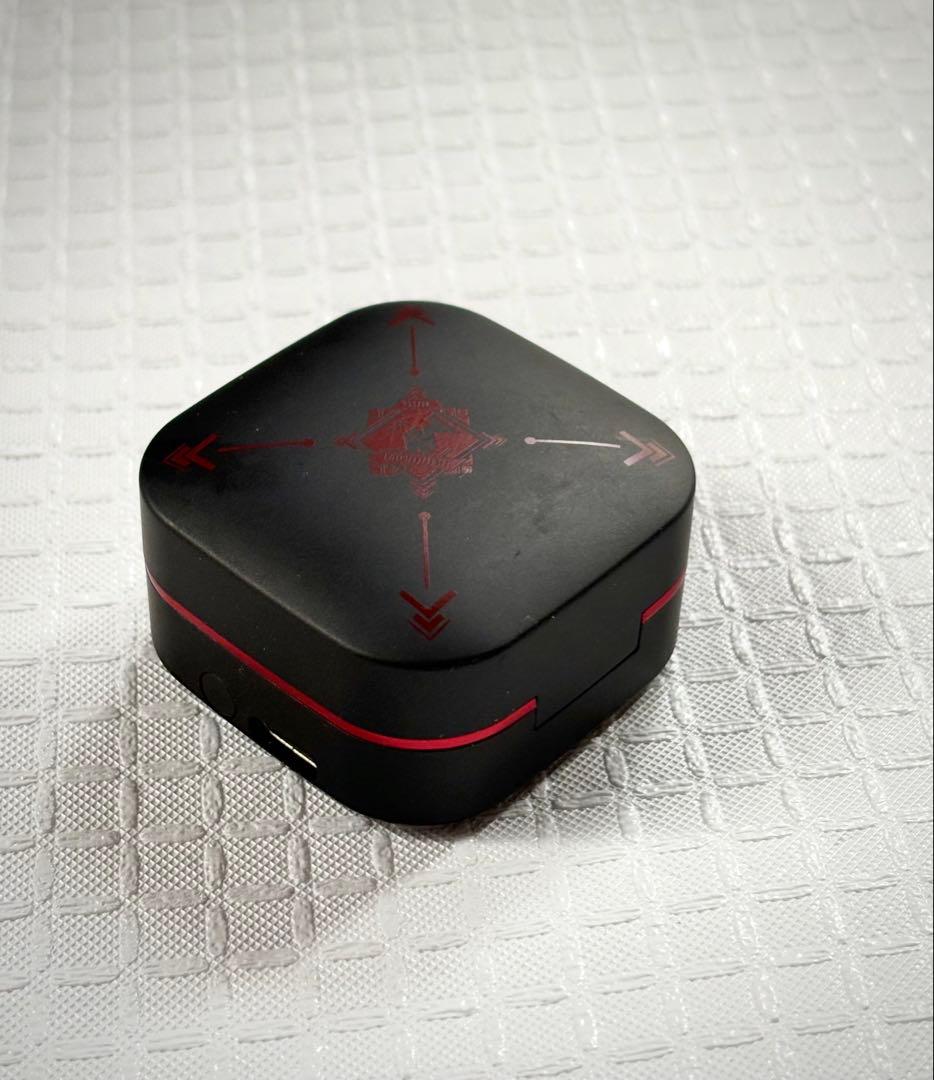 AVIOT × MILGRAMワイヤレスイヤホンケース 黒 赤